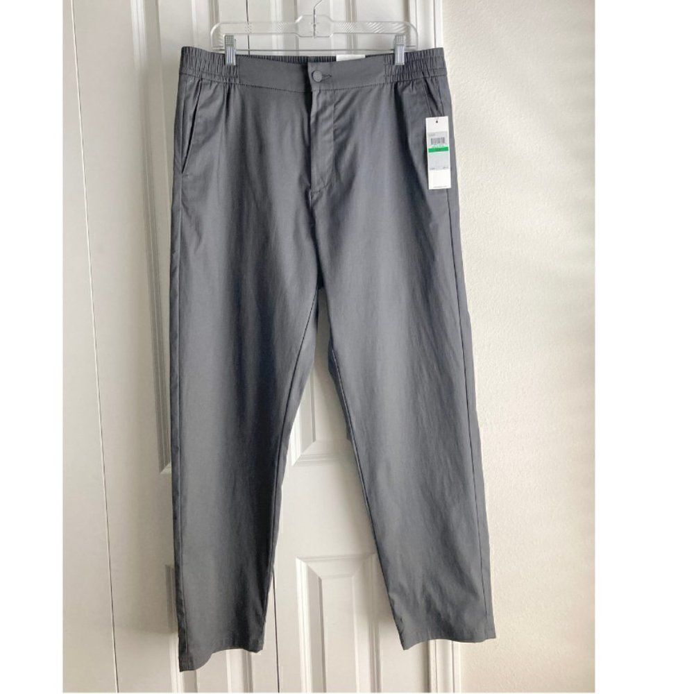 Calvin Klein Men's Pinstripe Pants Graynwt Size Large